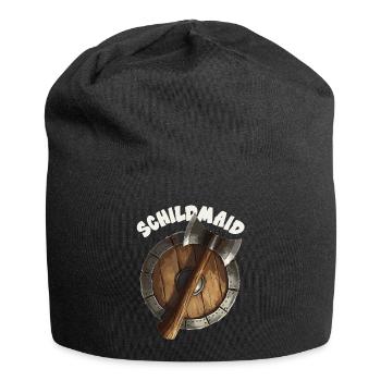 Schildmaid Wikinger Odin, Thor Asgard Schild - Jersey-Beanie - Schwarz - Vorne
