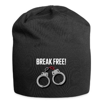BREAK FREE - Jersey Beanie - black - Front