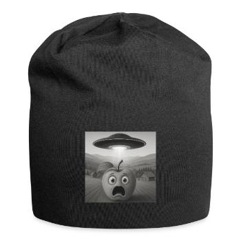 Apfel - Jersey-Beanie - Schwarz - Vorne