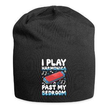 Ich Spiele Mundharmonika Jenseits Meines - Jersey-Beanie - Schwarz - Vorne