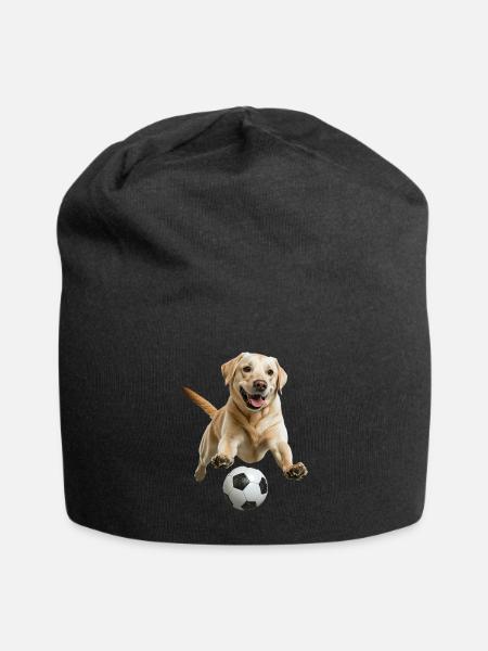 Labrador Retriever - Jersey-Beanie - Schwarz