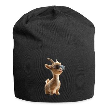 Chèvre Chèvre domestique Capricorne Chèvre Chèvre Chèvre mignonne - Bonnet en jersey - noir - Devant