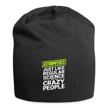 Astrophysiker Astrophysik Astronomie Geschenk - Jersey-Beanie - Schwarz - Vorne