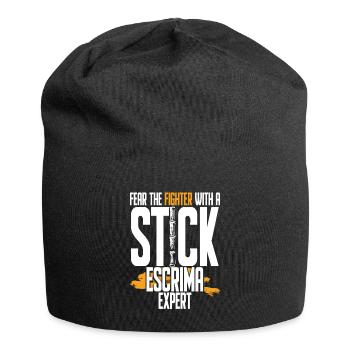 Escrima Arnis Kampfsport Escrima Expert - Jersey-Beanie - Schwarz - Vorne
