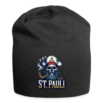 St.Pauli Kiez Hamburg Totenkopf Sankt Pauli - Bonnet en jersey - noir - Devant
