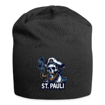 St.Pauli Kiez Hamburg Totenkopf Sankt Pauli - Bonnet en jersey - noir - Devant