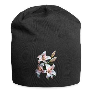 Lilie - Jersey-Beanie - Schwarz - Vorne