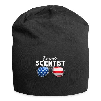 Forensic Scientist USA Sonnenbrille Lustige Forensik - Jersey-Beanie - Schwarz - Vorne