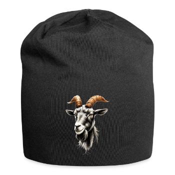 Chèvre Chèvre domestique Capricorne Chèvre Chèvre Chèvre mignonne - Bonnet en jersey - noir - Devant