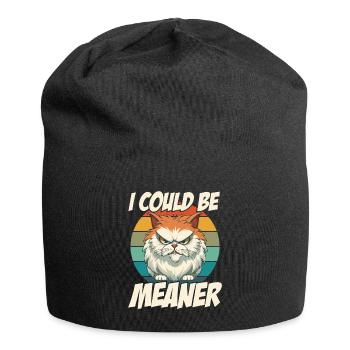 Je pourrais être plus méchant - Bonnet en jersey - noir - Devant