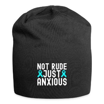 Trouble anxieux Trouble anxieux - Bonnet en jersey - noir - Devant