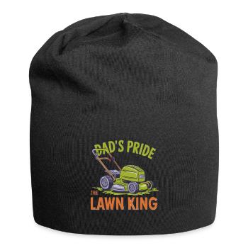 La fierté de papa : le roi de la tondeuse à gazon - Bonnet en jersey - noir - Devant