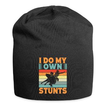 Western Rider I Do My Own Stunts Cowboy Rodeo - Jersey-Beanie - Schwarz - Vorne