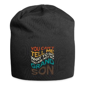 You're Not My Grandson Saying - Jersey Beanie - black - Front
