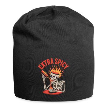 Red Pepper Chili Spicy Food Lover - Jersey Beanie - black - Front