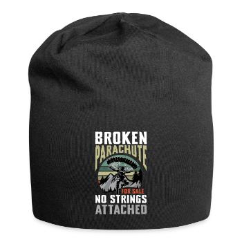 Broken Parachute No Strings Attached Abenteuer - Jersey-Beanie - Schwarz - Vorne