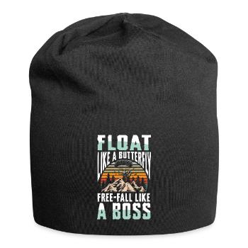 Float like a butterfly, free fall like - Jersey Beanie - black - Front