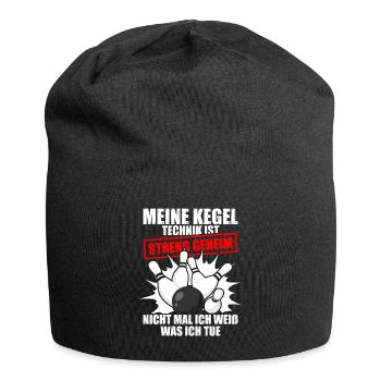 My Bowling Technique Bowling Bowlers Sports Bowlers - Jersey Beanie - black - Front