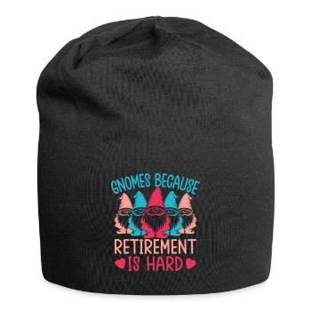 Garden Gnome Costume Retirement Is Hard Gnome - Jersey-Beanie - Schwarz - Vorne