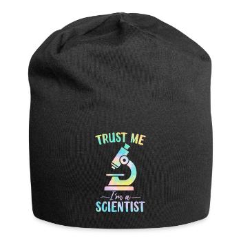 Croyez-moi, je suis un scientifique, Tie Dye, Funny Lab - Bonnet en jersey - noir - Devant