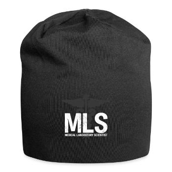 Medical Laboratory Scientist Funny MLS Lab - Jersey Beanie - black - Front