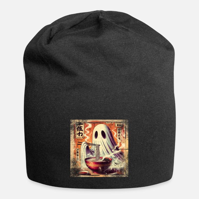 Ramen Geist Grunge Poster Style - Jersey-Beanie - Schwarz
