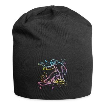 Snowboarder Snowboarding Snowboard - Jersey Beanie - black - Front