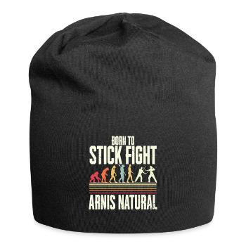 Escrima Arnis Natural Kampfsport - Jersey-Beanie - Schwarz - Vorne