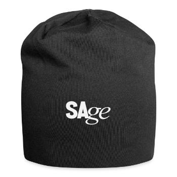 Sage Personal Name - Jersey Beanie - black - Front