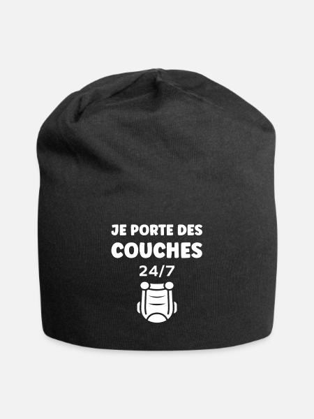 Couches - Bonnet en jersey - noir