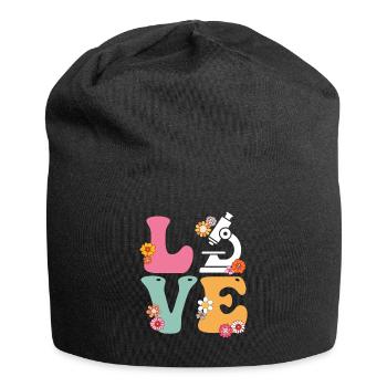 Love Medical Lab Scientist Boho Rainbow MLS - Jersey Beanie - black - Front