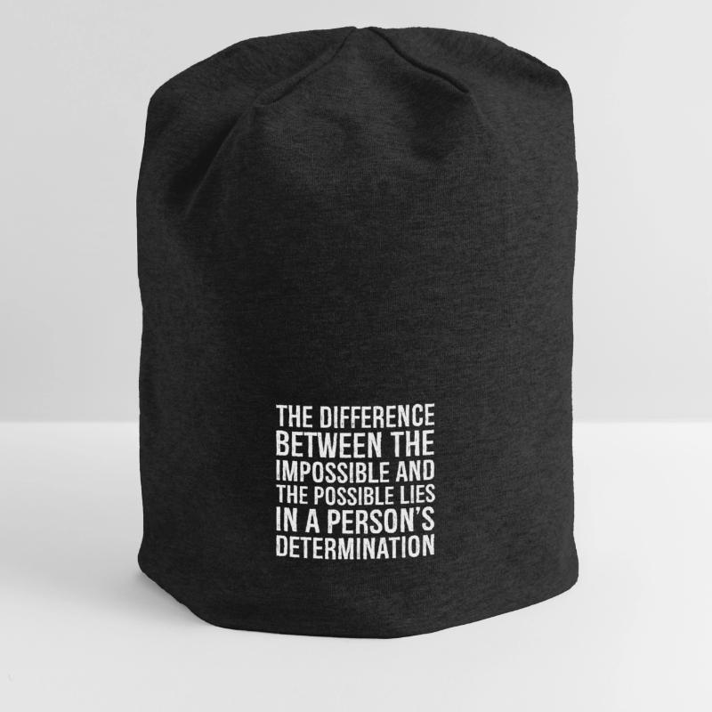 the difference between the impossible and the Jersey Beanie