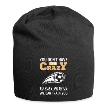 Funny Soccer Saying Soccer Design - Jersey Beanie - black - Front