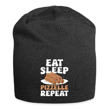 Pizzelle Waffel - Italienische Waffeln - Jersey-Beanie - Anthrazit - Vorne