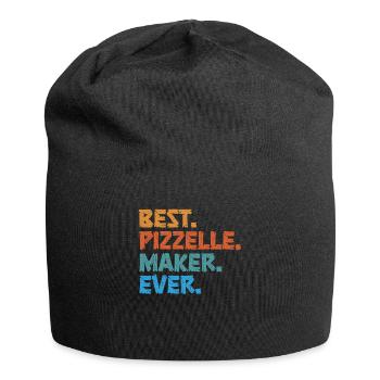 Pizzelle Waffle - Italian Waffles - Jersey Beanie - black - Front