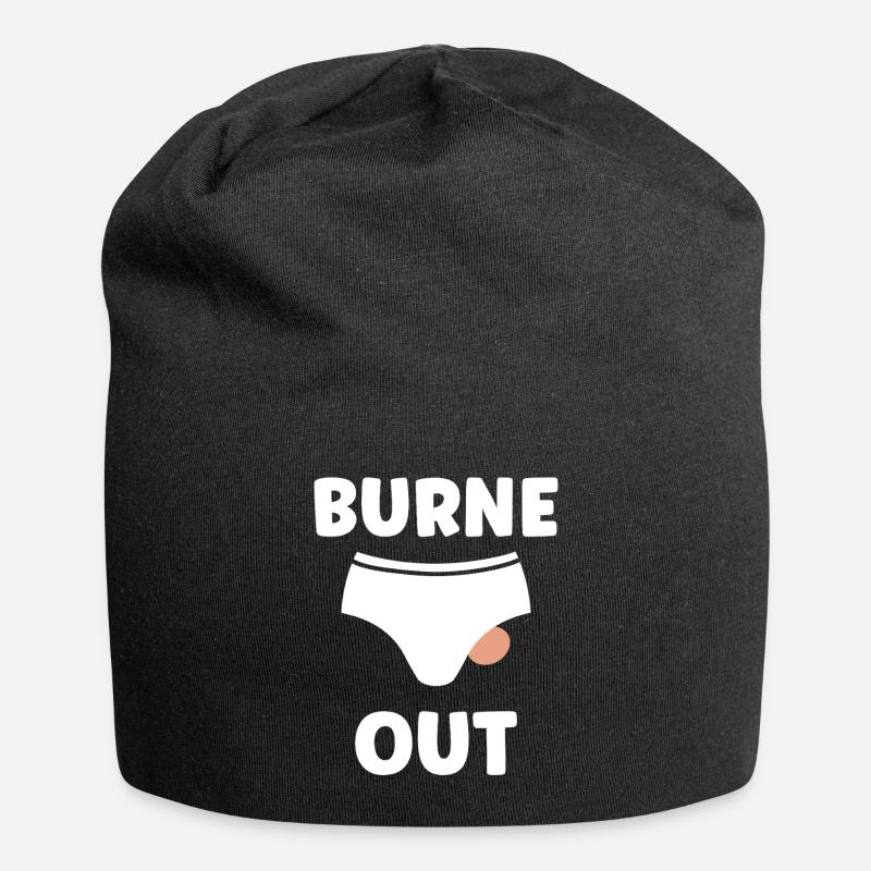 Slip - Bonnet en jersey - noir
