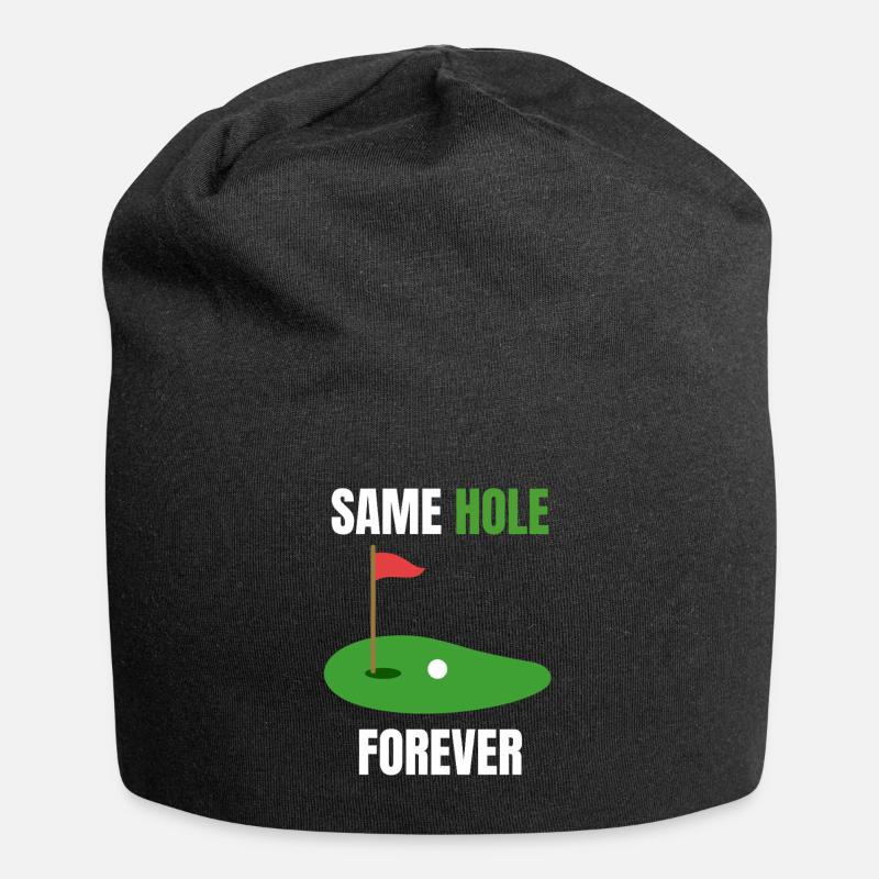 Same Hole Forever – Junggesellenabschied - Jersey-Beanie - Schwarz