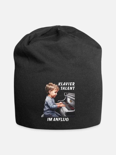 KLAVIERTALENT IM ANFLUG - Jersey-Beanie - Schwarz
