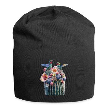 Kaktus - Jersey-Beanie - Schwarz - Vorne