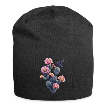Kaktus - Jersey-Beanie - Anthrazit - Vorne