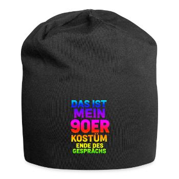 Mein90er Kostüm - Jersey-Beanie - Schwarz - Vorne