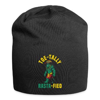 Sasquatch Toe-tally Rasta-fié Bigfoot jamaïcain - Bonnet en jersey - noir - Devant