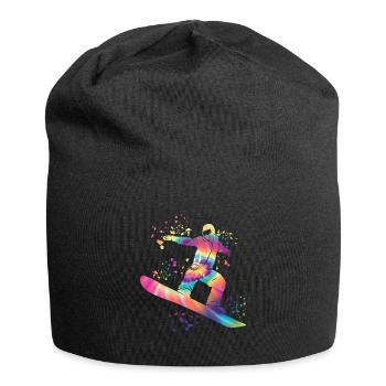Snowboarder Snowboarding Snowboard - Jersey Beanie - black - Front