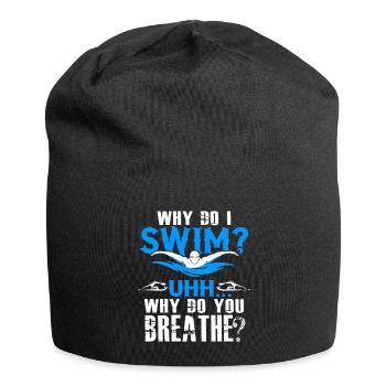 Swimming Why Do I Swim - Jersey Beanie - black - Front