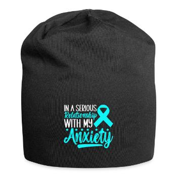 Trouble anxieux Trouble anxieux - Bonnet en jersey - noir - Devant