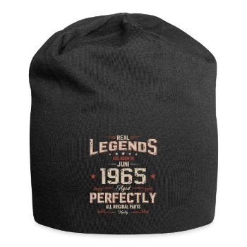 60th Birthday Original June Vintage 1965 - Jersey Beanie - black - Front