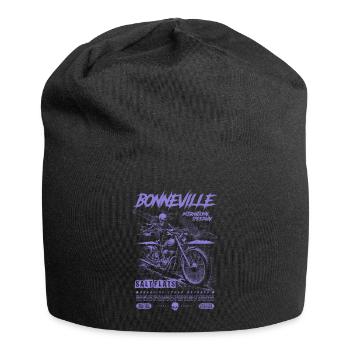 Bonneville Salzwüste Motorrad Vintage Biker - Jersey-Beanie - Schwarz - Vorne