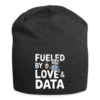Fueled by Love & Data Robot Design - Jersey-Beanie - Anthrazit - Vorne