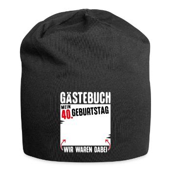 T-Shirt 40 Geburtstag Männer Geschenk 40 Jahre - Jersey-Beanie - Schwarz - Vorne