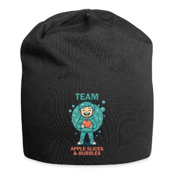 Team Apple Slices & Bubbles Fun Kindergarten - Jersey Beanie - black - Front